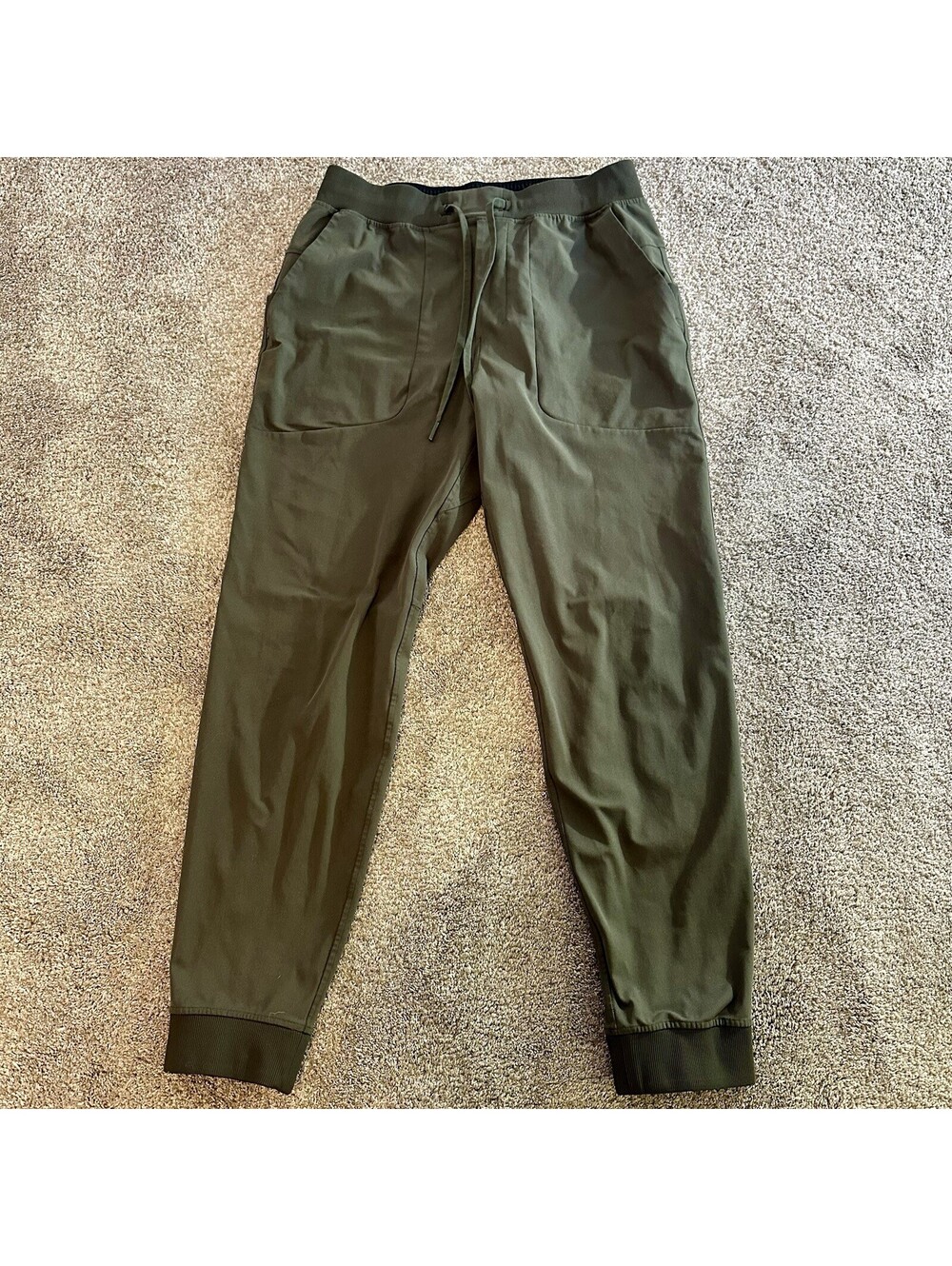 Lululemon ABC Warpstreme Joggers Men’s Large Green 30” Performance Athleisure